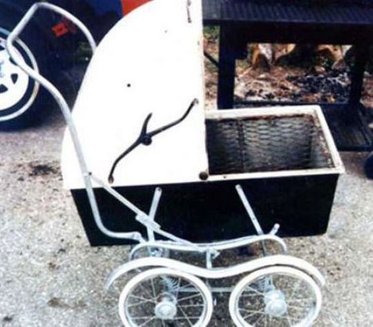 фото мангала из детской коляски